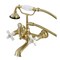 Kingston Brass AE559T7 7-Inch Wall Mount Tub Faucet with Hand Shower, Brushed Brass AE559T7 - alternate 1